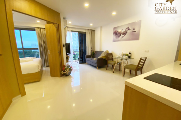 1 bedroom near the beach. City Garden Pratumnak. Contract for 6-12 months: 14,000 baht per month