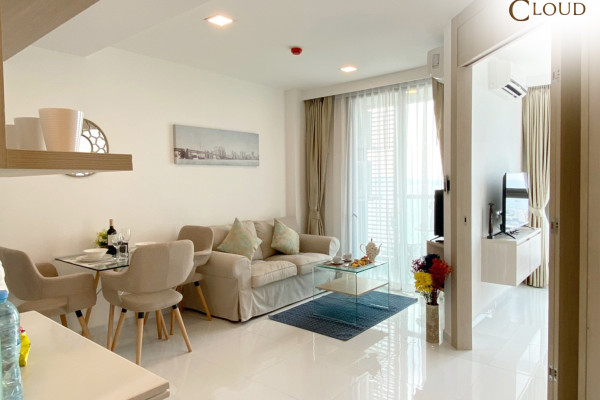 1 bedroom apartment near the beach. The Cloud. 6-12 months: 18,000 baht per month