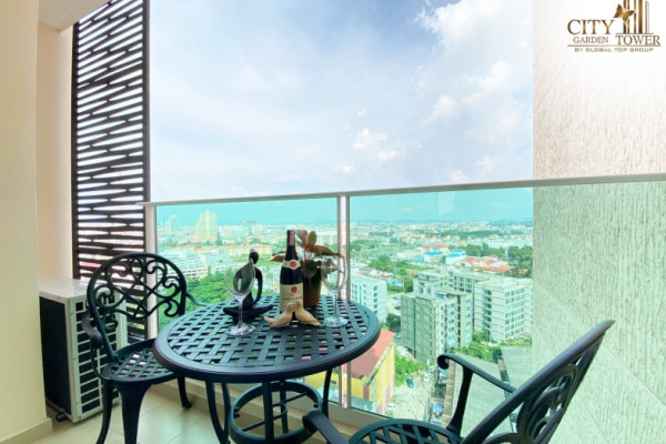 City Garden Tower. Studio in a comfortable condominium. 6-12 months: 12,000 baht per month