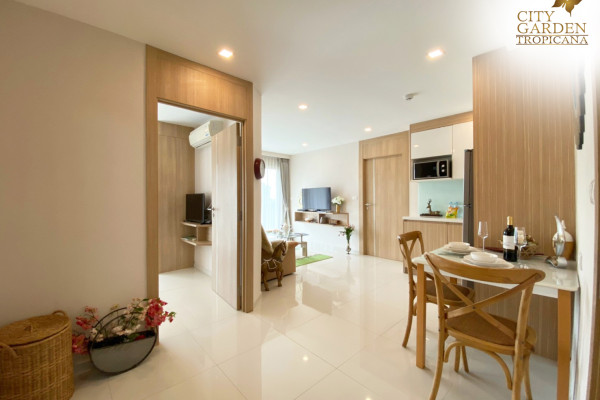 2 bedrooms apartment in North Pattaya. City Garden Tropicana.  6-12 months: 21,000 baht per month