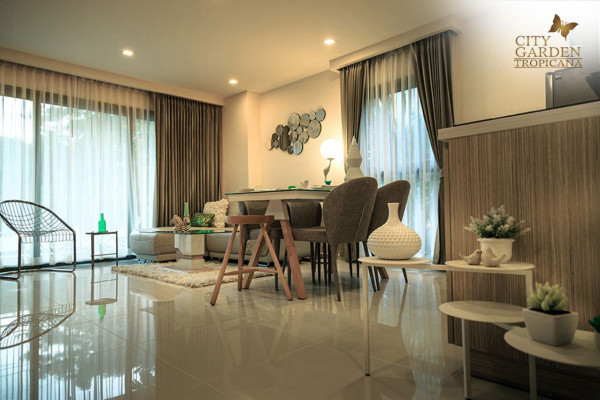 1 bedroom apartment in North Pattaya. City Garden Tropicana. 6-12 months: 17,000 baht per month