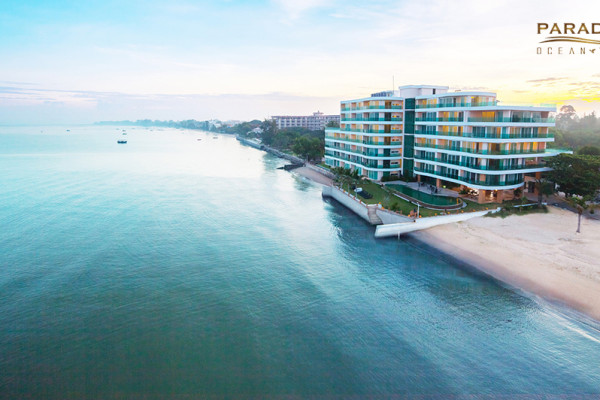1 bedroom apartment in North Pattaya on the beach. Paradise Ocean View. 6-12 months: 32,000 baht per month