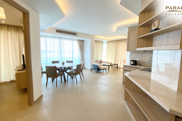 2 bedrooms apartment in North Pattaya on the beach. Paradise Ocean View. 6-12 months: 40,000 baht per month