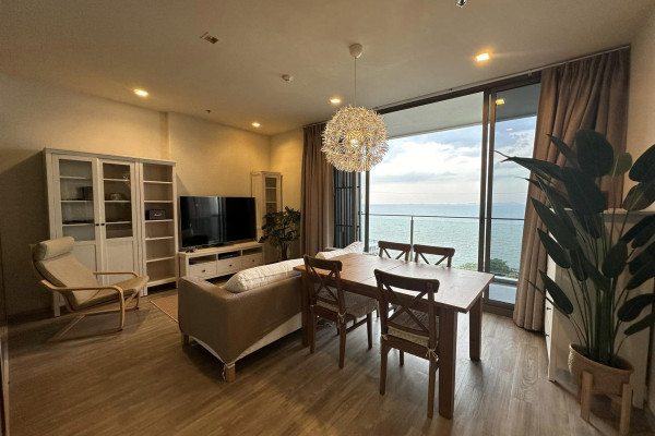 Baan Plai Haad. 2 bedrooms apartment 50 meters from the beach. 9th floor. Sea view. Year contract